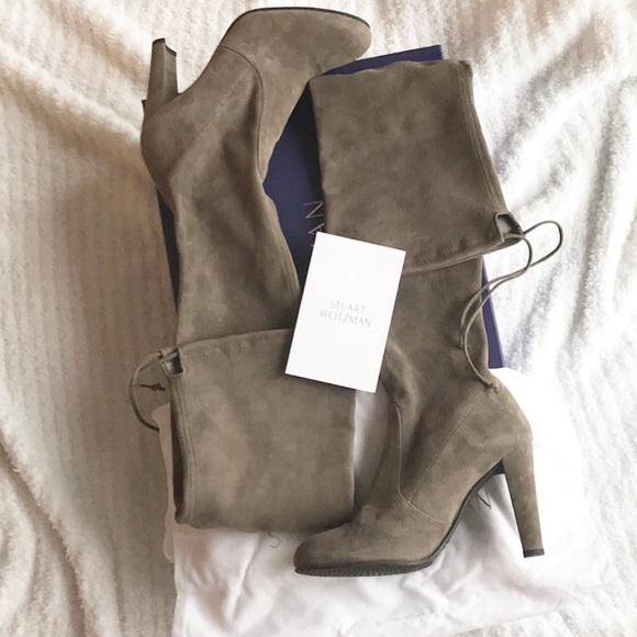 FINAL SALE NWT Stuart Weitzman Highland Suede Boot - Picture 2 of 8